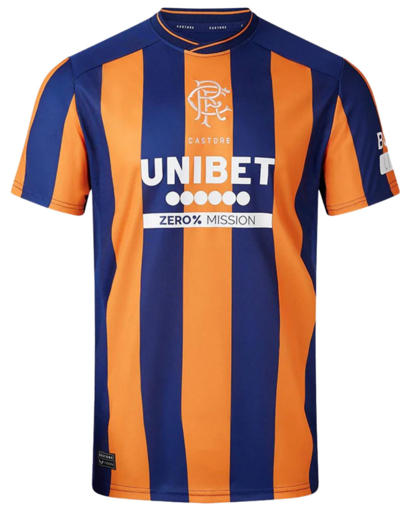 3ème Maillot du Rangers de la saison 2023-24.