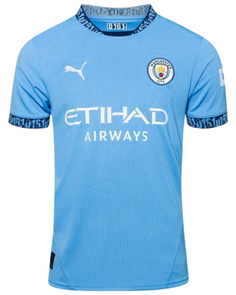 Maillot domicile de Manchester City de la saison 2024-25.