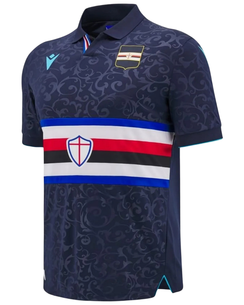 3ème maillot de la Sampdoria pour la saison 2024-25.