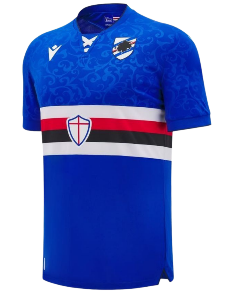 Maillot domicile de la Sampdoria de la saison 2024-25.