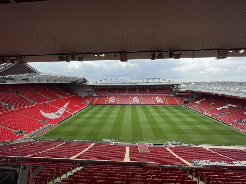 Stade Anfield à Liverpool.