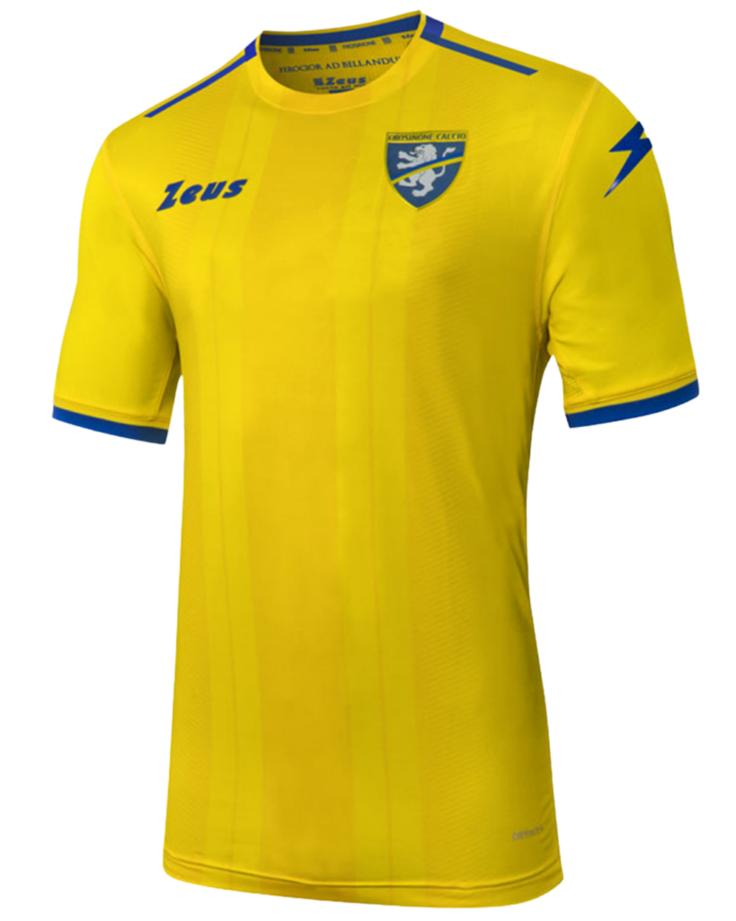 Maillot domicile du Frosinone Calcio de la saison 2021-22.