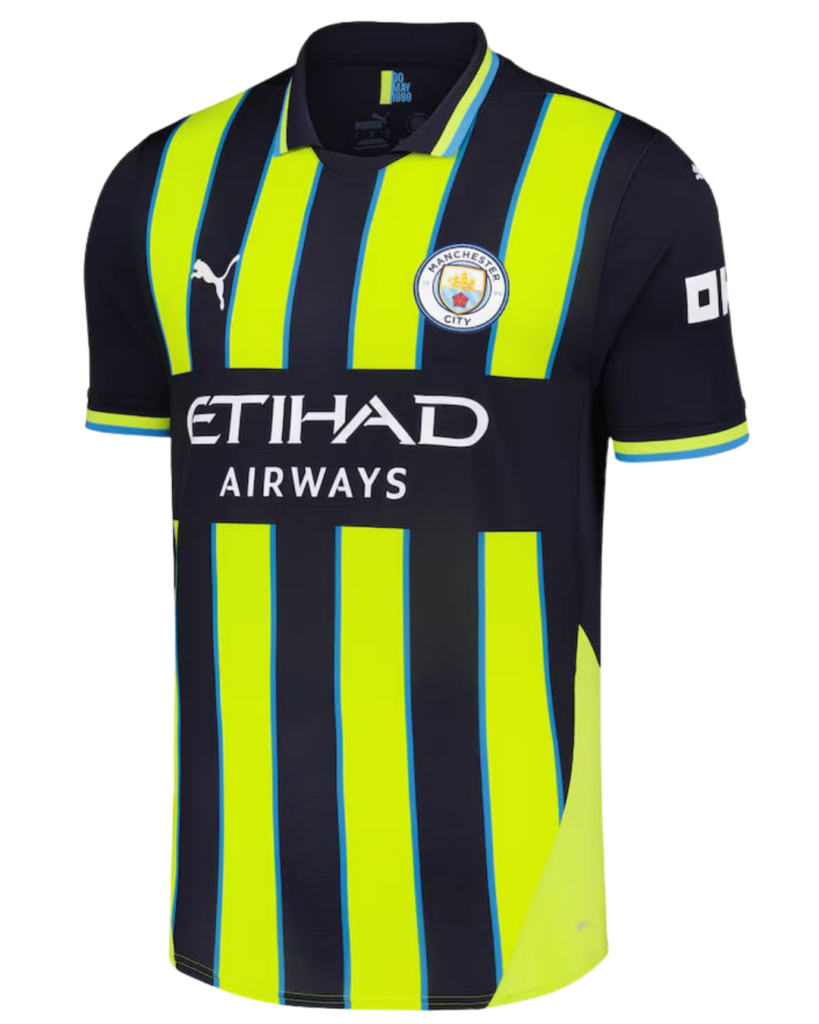 Maillot extérieur du Manchester City de la saison 2024-25.
